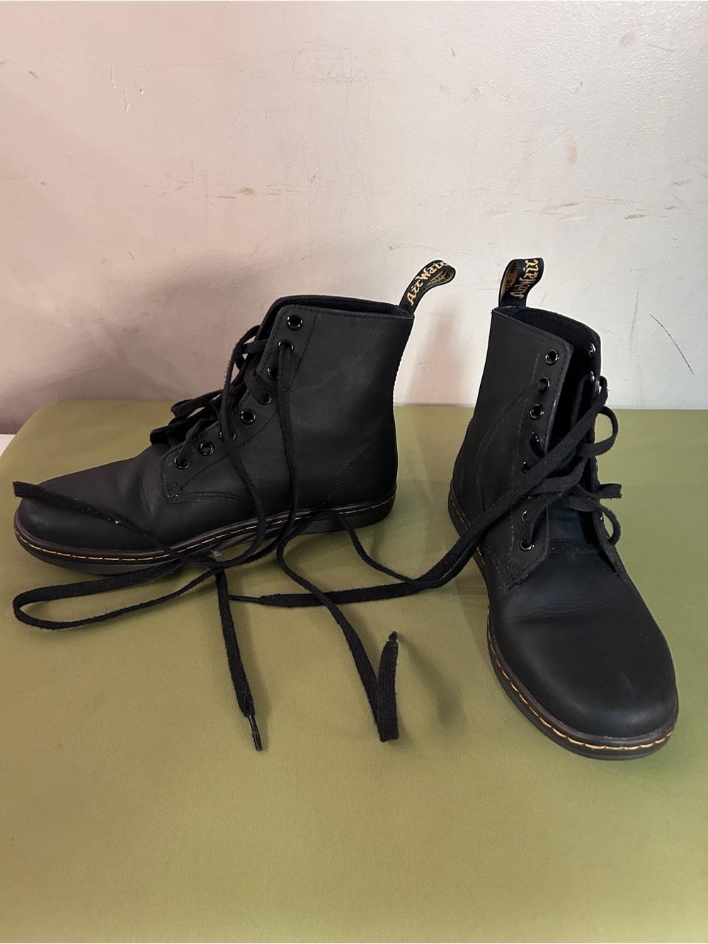 Dr. Martens Tobias Leather 8-Hole Lace-Up Combat Boots
